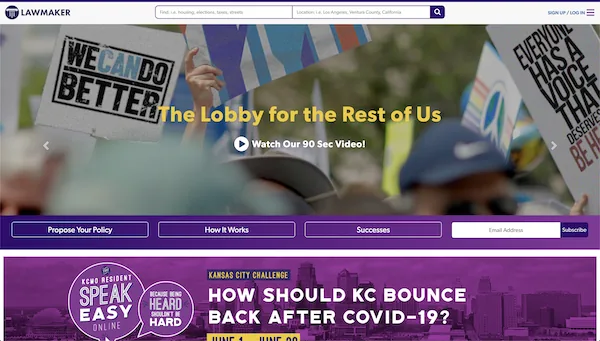 LawMaker legislative tracking platform