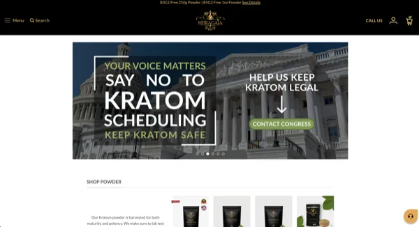 Mitragaia ecommerce store