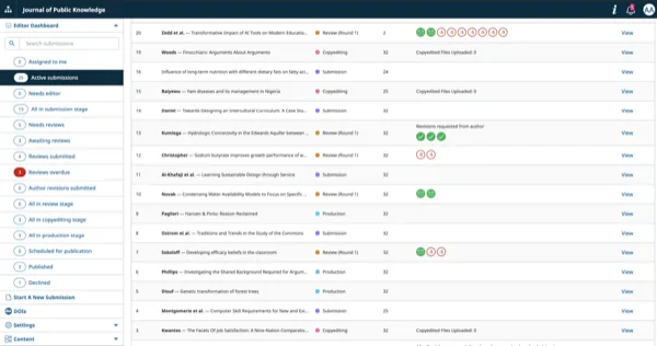 Open Journal Systems, open-source scholarly publishing platform