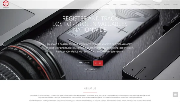 Serlock Integrated web application